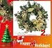 TWO 20 Inches Artificial Musical Instrument Christmas Decoration Wreath