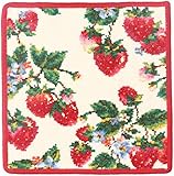 (フェイラー)FEILER 【フェイラー/FEILER】ストロベリーフィールド ハンカチ (アイボリー/赤)