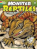 Monster Reptiles: A Close-Up Coloring Book (Dover Coloring Books)