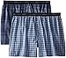 Hanes Men's 2-Pack Exposed Waistband Woven Boxers