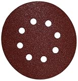 DEWALT DW4309 5-Inch 8 Hole 80 Grit Hook and LoopRandom Orbit Sandpaper (25-Pack)
