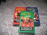 VHS : Tae Bo Live(3 pack)Instructional,Basic and 8 minute workout