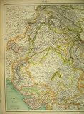 BARTHOLOMEW MAP INDIA 1898 ARABIAN SEA PRINT