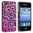 eForCity Snap-on Case compatible with Apple� iPhone� 4 / 4S, Purple Leopard Rear
