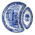 Spode Blue Italian Earthenware 6-Inch Gourmet Olive Dish
