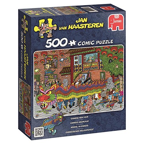 Jan van Haasteren Chinese New Year Jigsaw Puzzle (500-Piece, Multi-Colour) by Jan van Haasteren