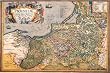 Art Poster, Map of Prussia - 27.5 x 18.75