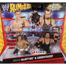  DREW MCINTYRE & UNDERTAKER - WWE RUMBLERS TOY WRESTLING ACTION FIGURES