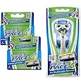Dorco Pace 6 Plus- Six Blade Razor System with Trimmer - Value Pack (10 Cartridges + 1 Handle)