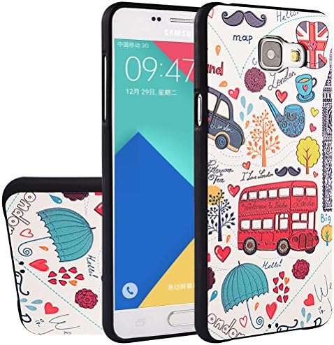 MOONCASE Galaxy A5 (2016) Case, [Pattern] 3D Embossed Painting Series Protective Case Cover for Samsung Galaxy A5 (2016) A510F Anti-Slip Soft TPU Gel Case