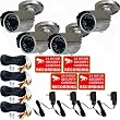 VideoSecu 4 Outdoor Day Night Vision CCTV home Security Cameras 420TVL 1/3" Sony CCD 20 IR Leds with Free Power Cables and Free Power Supplies WAP