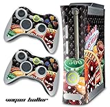 New XBOX 360 Console Protective Decal Skin - Vegasballer - Black