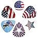 American Flag Guitar Picks Collection (12-pack)...Awesome Patriotic picks show your support for this great country, America!...Custom Printed Modern Designs feature the American Flag and Bald Eagle...GREAT GIFT for pickers of ALL ages.