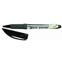 Ticonderoga White System Dry Erase Markers, Fine Tip, Black, One Dozen (93007)