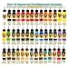Scream Tattoo Ink 43-pack Set 1/2-oz Bottles -Tattoo Supplies-