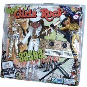 Bratz Girlz Really Rock 10 Inch Doll Playset - SASHA the Hip Hop Hottie with 2 Sets of... by Bratz