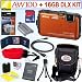 Nikon Coolpix AW100 16 MP CMOS Waterproof Digital Camera (Orange) + EN-EL12 Battery + 16GB Deluxe Accessory Kit
