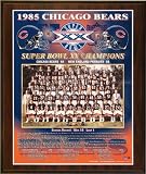 1985 Chicago Bears Super Bowl Champions Healy Plaque