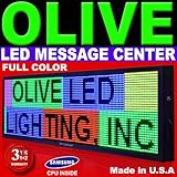 Full Color LED Sign - Programmable Scrolling Message Board 12