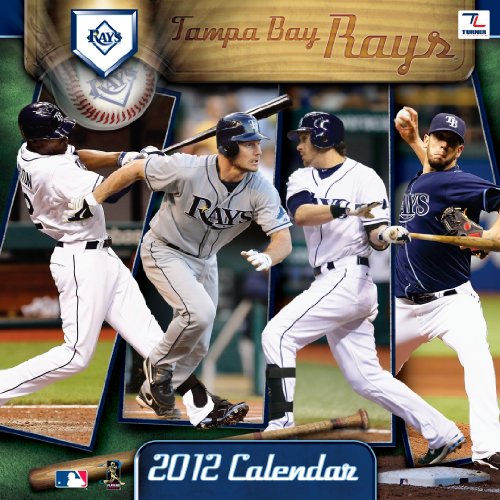 2012 TAMPA BAY RAYS 12X12 WALL CALENDAR