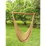Deluxe Extra Large Brown Rope Hammock Swing Chair 100% Soft Cotton Rope