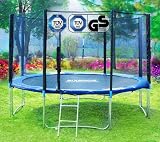 SixBros. Sport - Sixjump Professional 12FT - Trampoline de jardin - 3,70 m Ø - Filet de sécurité | Échelle | Housse de protection | Modèle 2012 | Certificat TÜV/GS