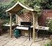 Party Arbour and Barbeque Shelter Pressure Treated Fire Retardant Timber