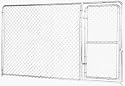 FENCEMASTER #201106 10x6 Economy Gate Panel