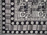 Festive Tribal Tapestry-Spread-Coverlet-Black/White