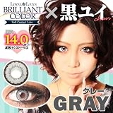 ブリリアントカラー・1年使用可能カラコン（ＢＣ8．7）※グリーン・グレー・ブルーはこちらから (-6.00, グレー)