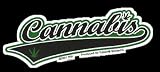 Cannabis - Baseball Style Logo - Sticker / Decal (Hemp / Marijuana / Pot)