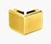 C.R. LAURENCE 3804101 CRL Gold Plated Cicero 90 Degree Corner Glass-to-Glass Clip
