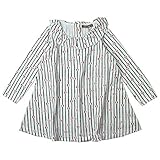 《H28年秋冬物》 nico hrat(ニコフラート) 製品洗い加工済み 42/2天竺フリルワンピース 110cm/BK NO.B-260865