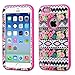 Iphone 6 case, Slim Fit IPhone 6 (4.7 inch) Hybrid Triple Layer Tuff Verge Merge Shield Heavy Duty Hard Cover Fitted Skin Case Protector + Clear LCD Screen Protector Shield Guard + Touch Screen Stylus Pen (Hawaiian Tribal Pink Verge)