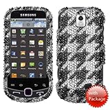 Hard Diamond Phone Protector Cover Case Houndstooth For Samsung Intercept