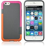 iPhone 6 Case ,Multi-Colored TPU, (4.7"), AT&T Verizon Sprint T-Mobile and All Carriers, Retail Packaging, Dark Gray