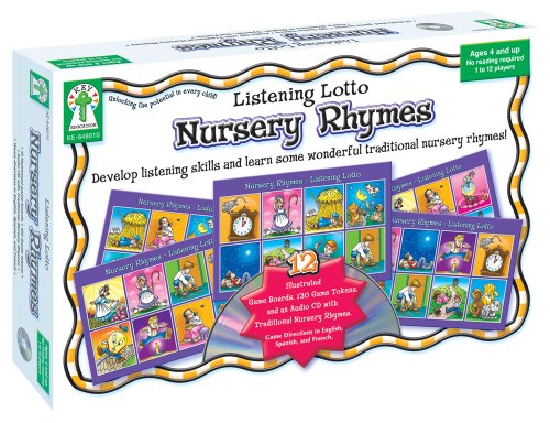 Listening Lotto: Nursery Rhymes Educational Board Game