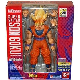  Dragonball Z Kai S.H.Figuarts SDCC 2011 5 Inch Deluxe Articulated Action Figure Super Saiyan Son Goku