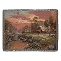Sunset at Riverbed Farm Throw - 68x51"