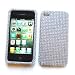 Apple iPhone 4 & 4S Snap-on Protector Hard Case Rhinestone Cover "Silver Bling"