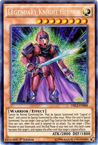 Yu-Gi-Oh! - Legendary Knight Hermos (DRL2-EN008) - Dragons of Legend 2 - 1st Edition - Secret Rare