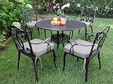 Outdoor Cast Aluminum Patio Furniture 5 Pc Dining Set B CBM1290
