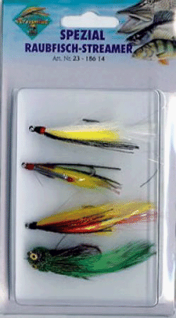 Spezial Fliegen - Set Raubfisch Streamer Fliegensortiment