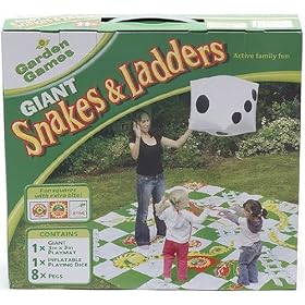 Snakes and Ladders 3 x 3 Metre PVC Board Including an Inflatable Dice