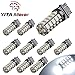 10 X 3157 68-SMD Brake Tail Stop Light Xenon White LED Bulbs T25 3057 3457 4157