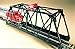 Bachmann 46904 N-Scale Assembled Bridge with Blinking Red Light