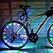 LEDMO LED Colorful Wheel Lights, Super Bright Bicycle Bike Rim Lights, Perfect for Safety and Fun Multicolor - Battery