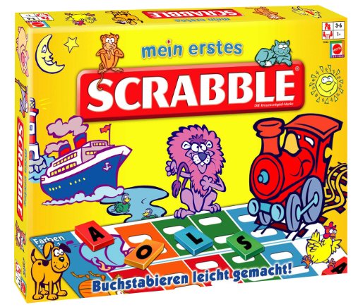 Mattel T1942-0 - Mein erstes Scrabble, Brettspiel