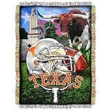 NCAA Texas Longhorns 48-Inch-by-60-Inch Acrylic Tapestry Throw