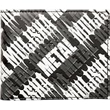 Metal Mulisha Dubious Men's Casual Wallet w/ Free B&F Heart Sticker Bundle - Black / One Size